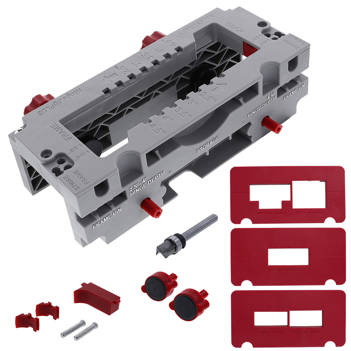 Milescraft HingeJigPLUS with Router Bit for Door Hardware Installation