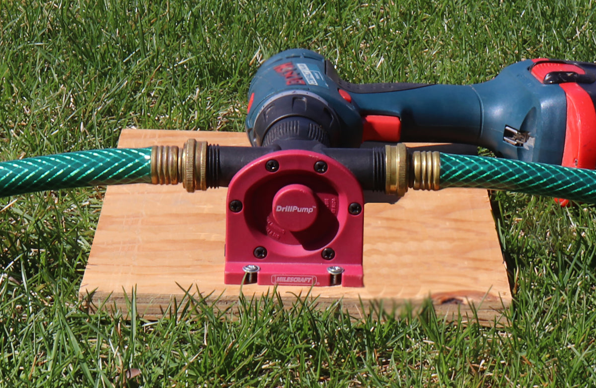 Milescraft DrillPump750 Water Transfer Pump 3/4in Hose Connector 3/8in Bit Shank