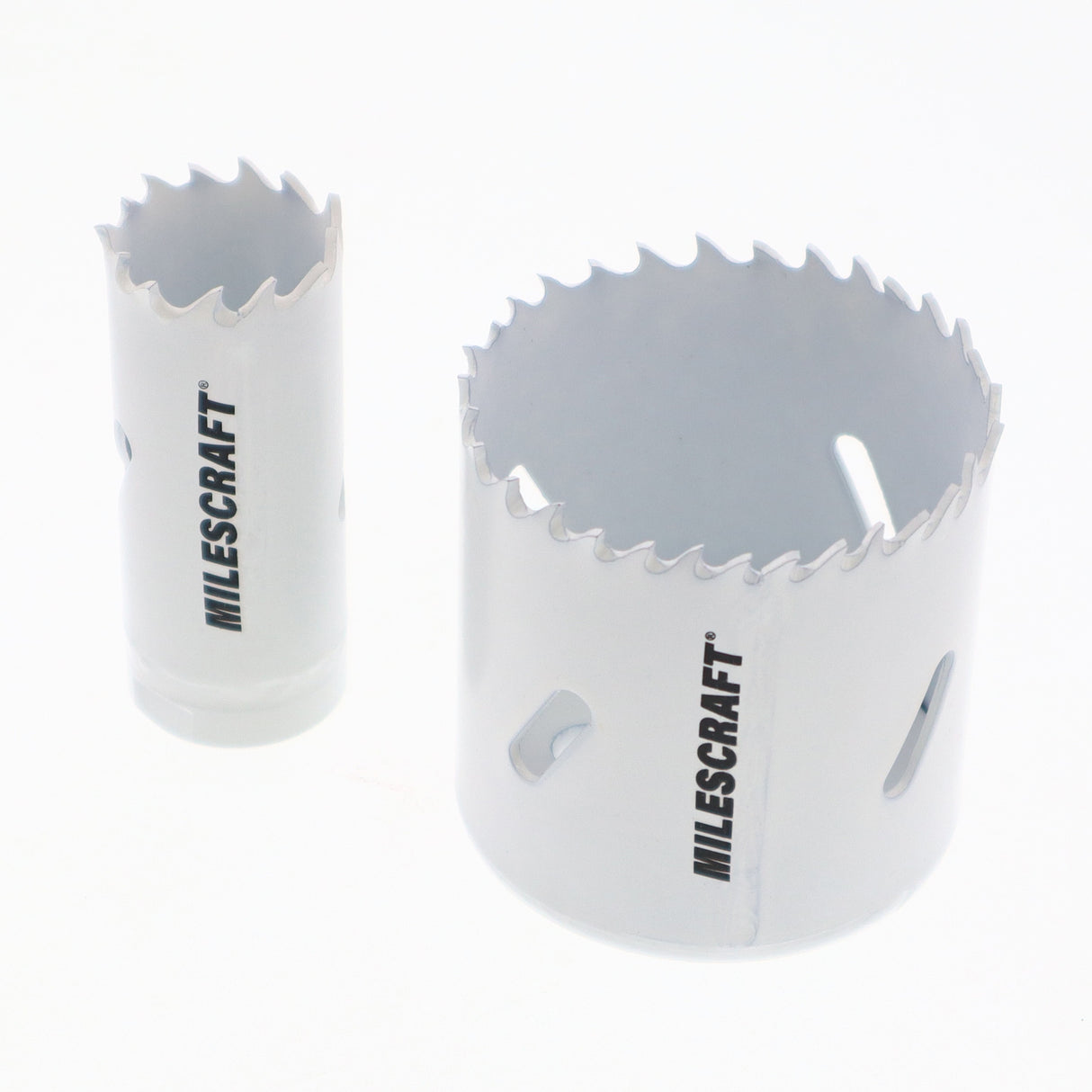 Milescraft LockMate Lock & Knob Installation Jig in use on a door for easy DIY hardware installation