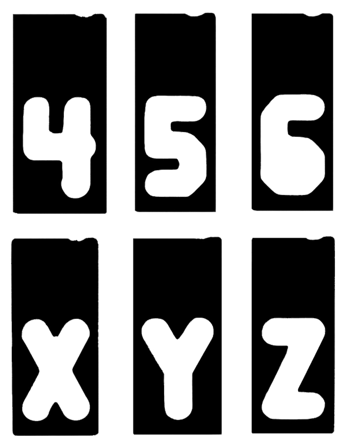 Milescraft 1 1/2in Characters Templates for SignPro Sign Making Set