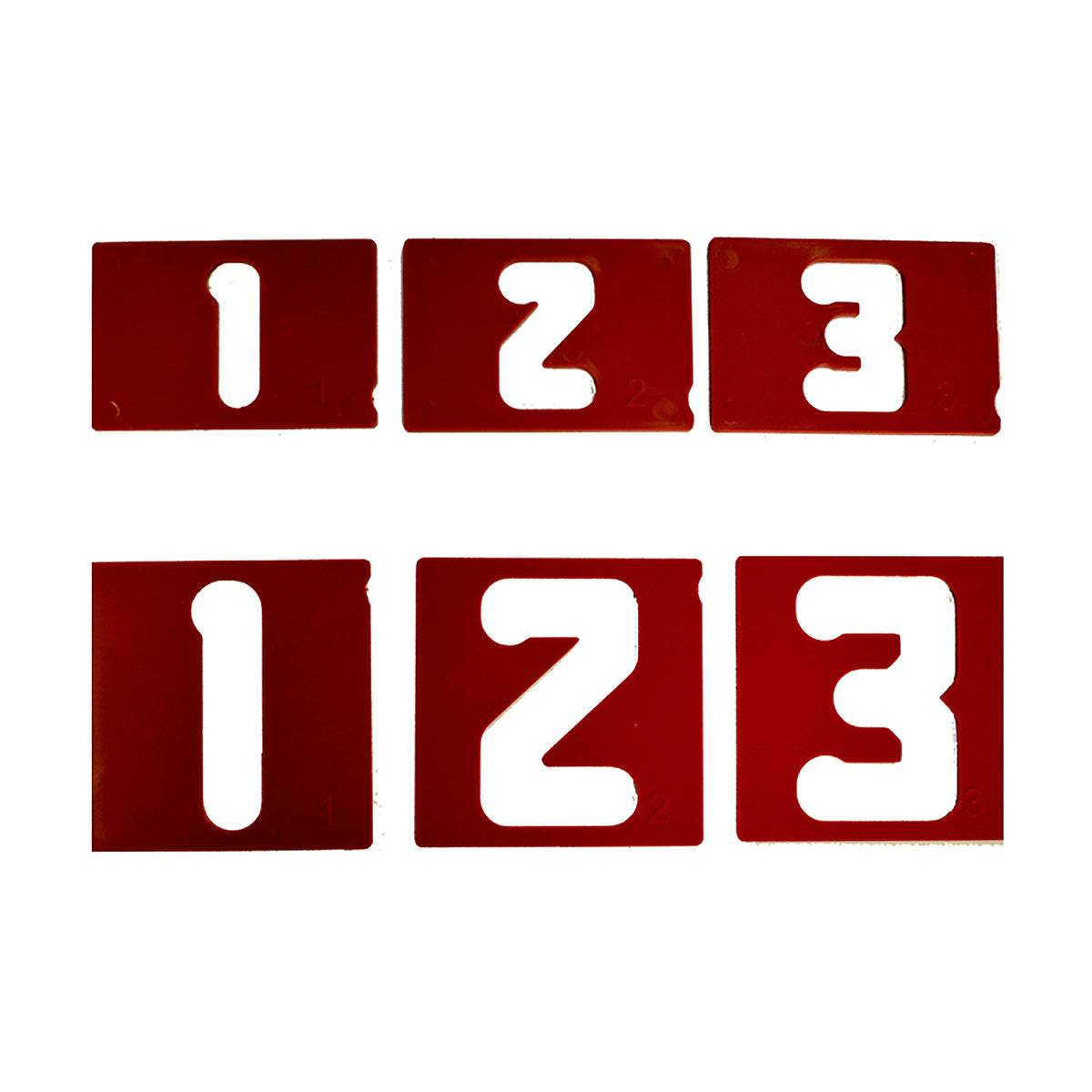 Milescraft 1 1/2in & 2 1/2in Vertical Number Templates for SignPro Sign Making Set