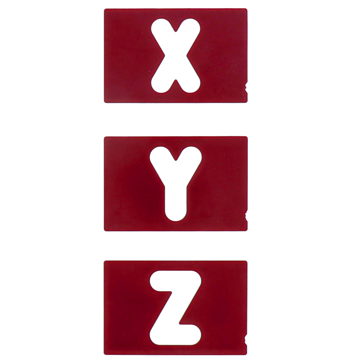 Milescraft 1 1/2in & 2 1/2in Vertical Letters Signmaking Router Template Set