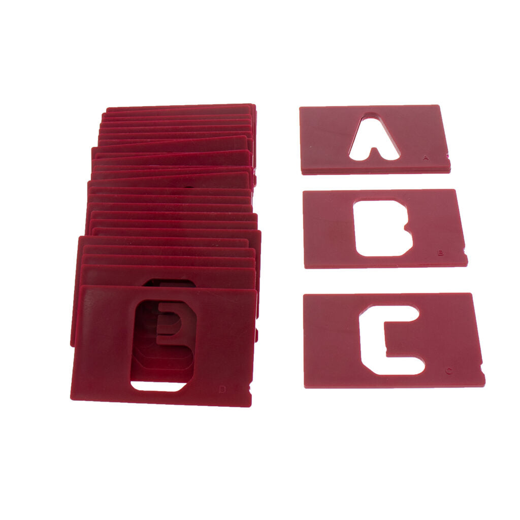 Milescraft 1 1/2in Vertical Letters Signmaking Router Template Set
