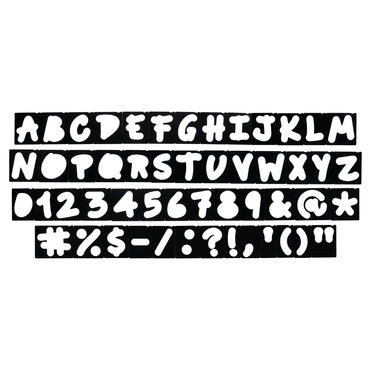 Milescraft 1 1/2in & 2 1/2in Happy Camper Letters Signmaking Router Template Set