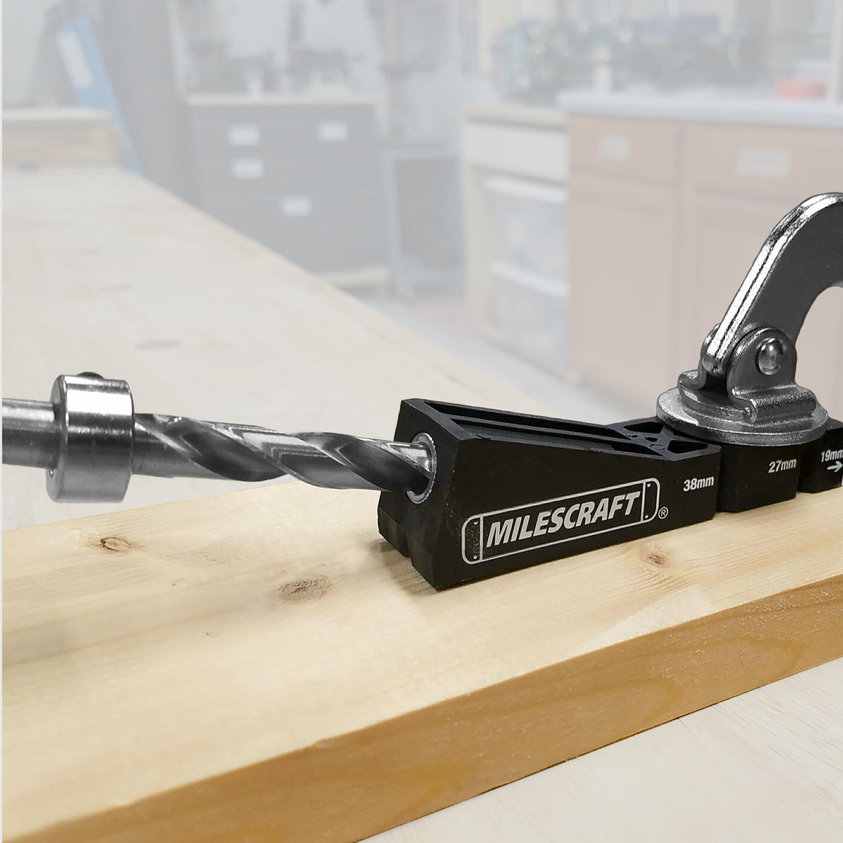 Milescraft PocketBit Pocket Hole Stepped Drill Bit and Stop Collar