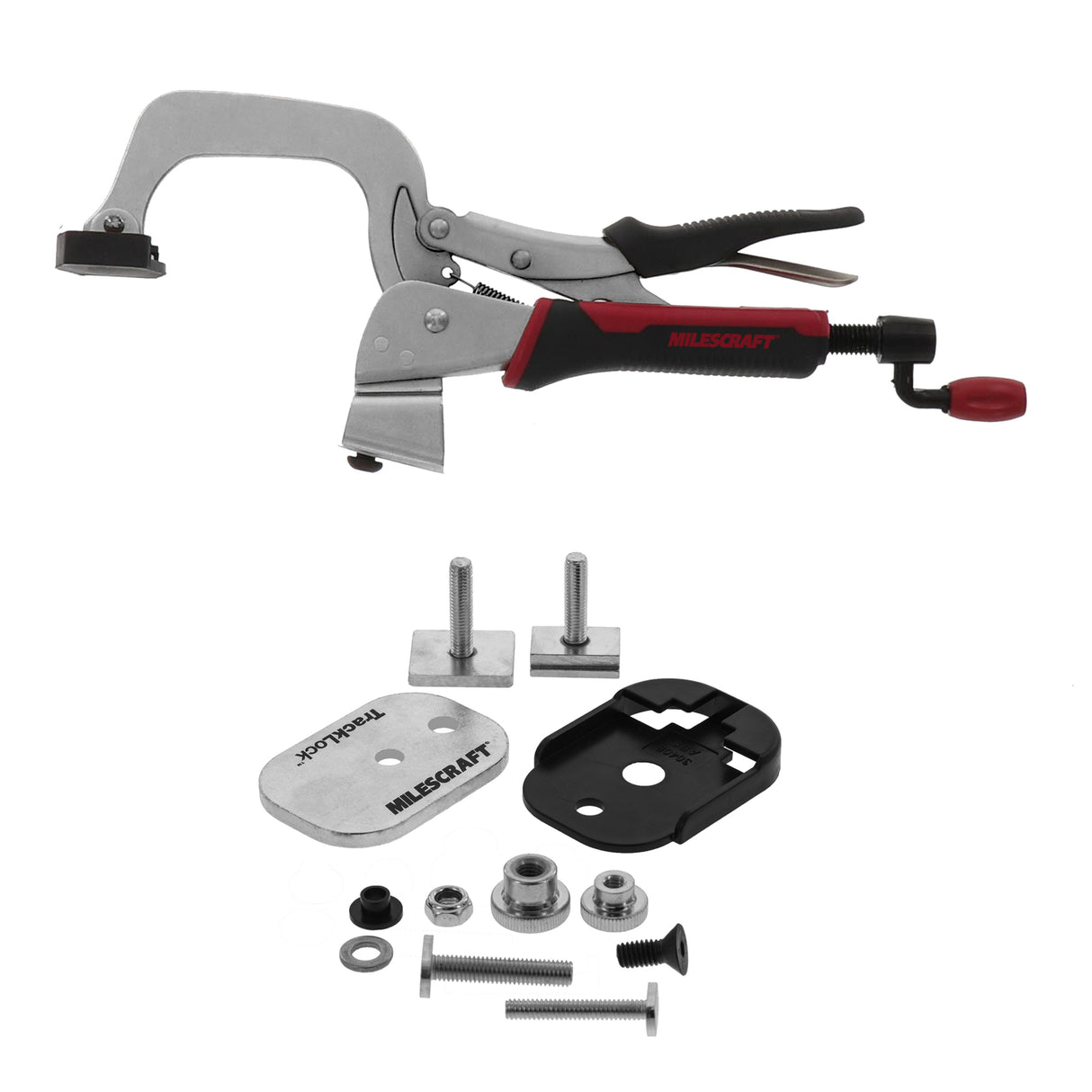Milescraft TrackMaster Universal Hold Down Clamp Base Set for T-Track and Drill Presses