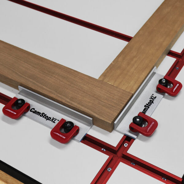 Milescraft T-Trax48 Universal T-Track Rail System 48in 1220mm Long Aluminium Pack of 2 side view with T-slot for versatile hardware use