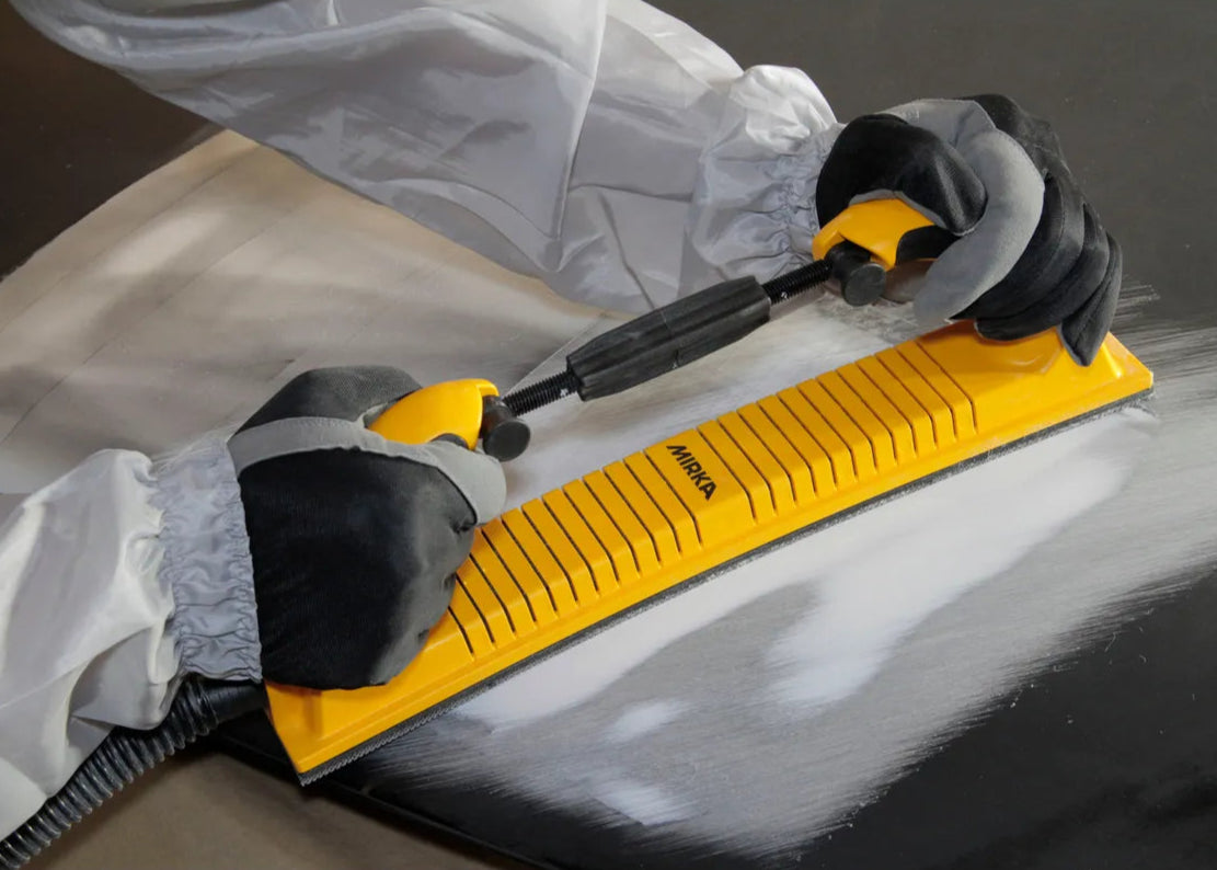 Mirka Flexible File Board 70 x 400mm - Achieve precise sanding on curved surfaces with this Australian woodworking tool
