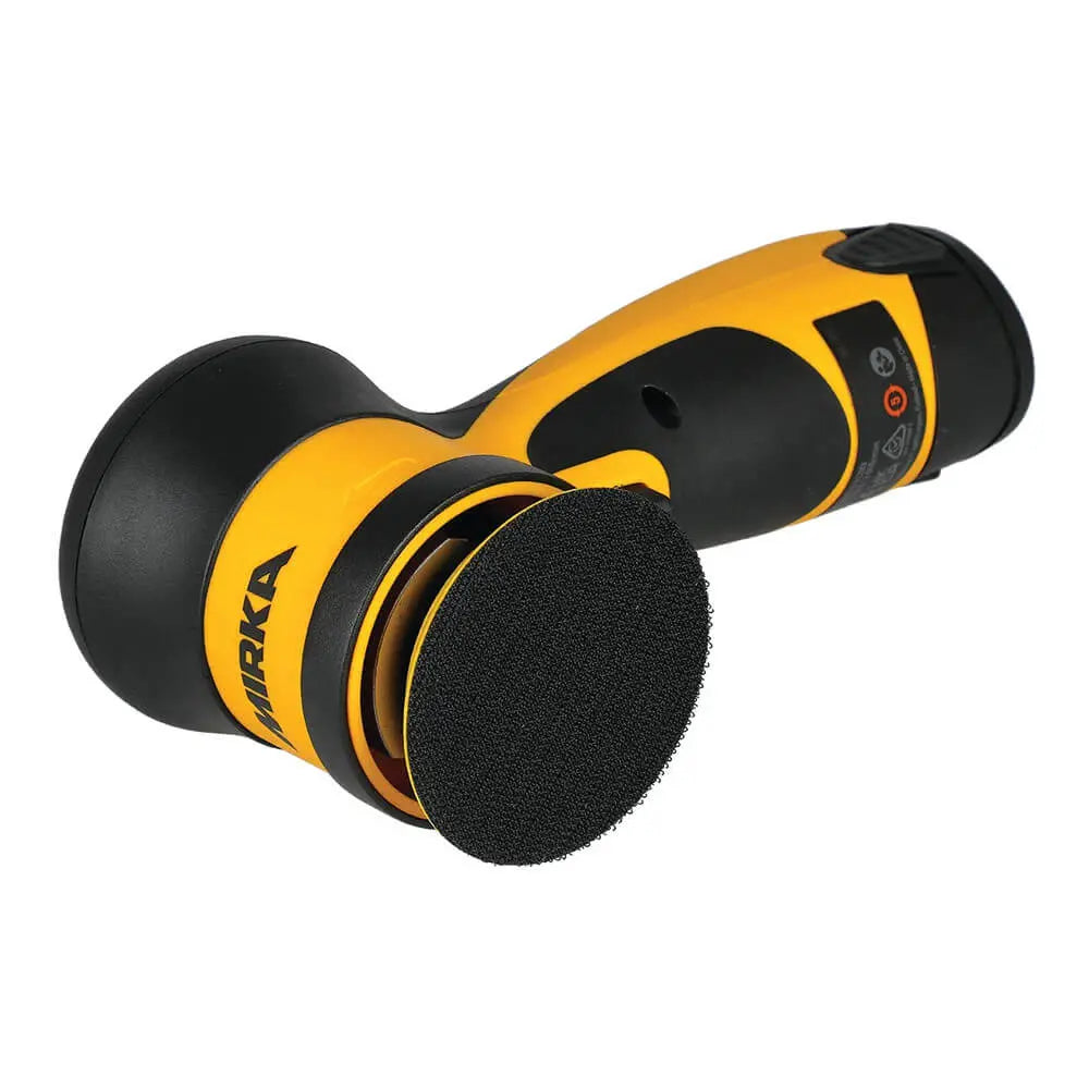 Mirka AROP-B 77mm Cordless Polisher in action - Woodworking tool for enthusiasts and pros