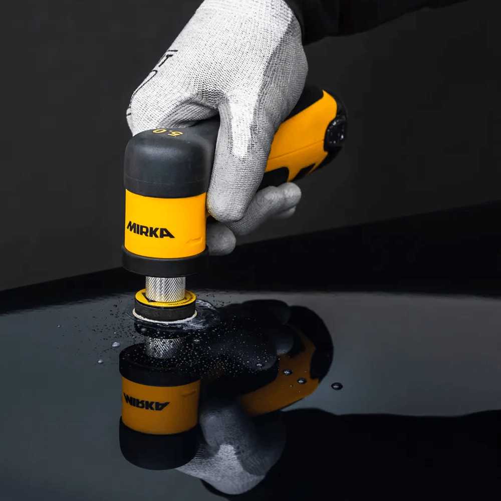 Australian Mirka cordless orbital sander in action, delivering smooth finishes with ease
