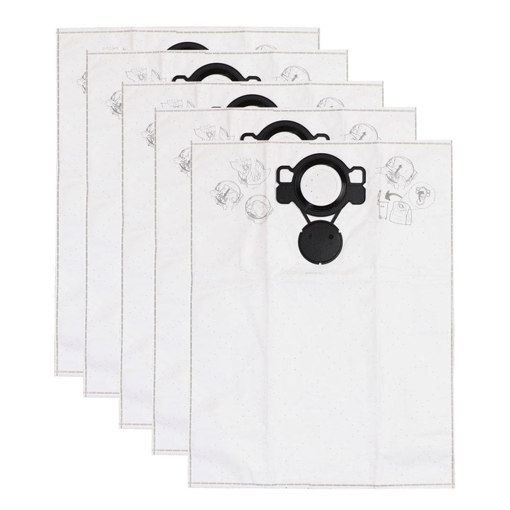 Mirka Extractor Fleece Dust Bags for DE-1025 and DE-1125 - Pack of 5