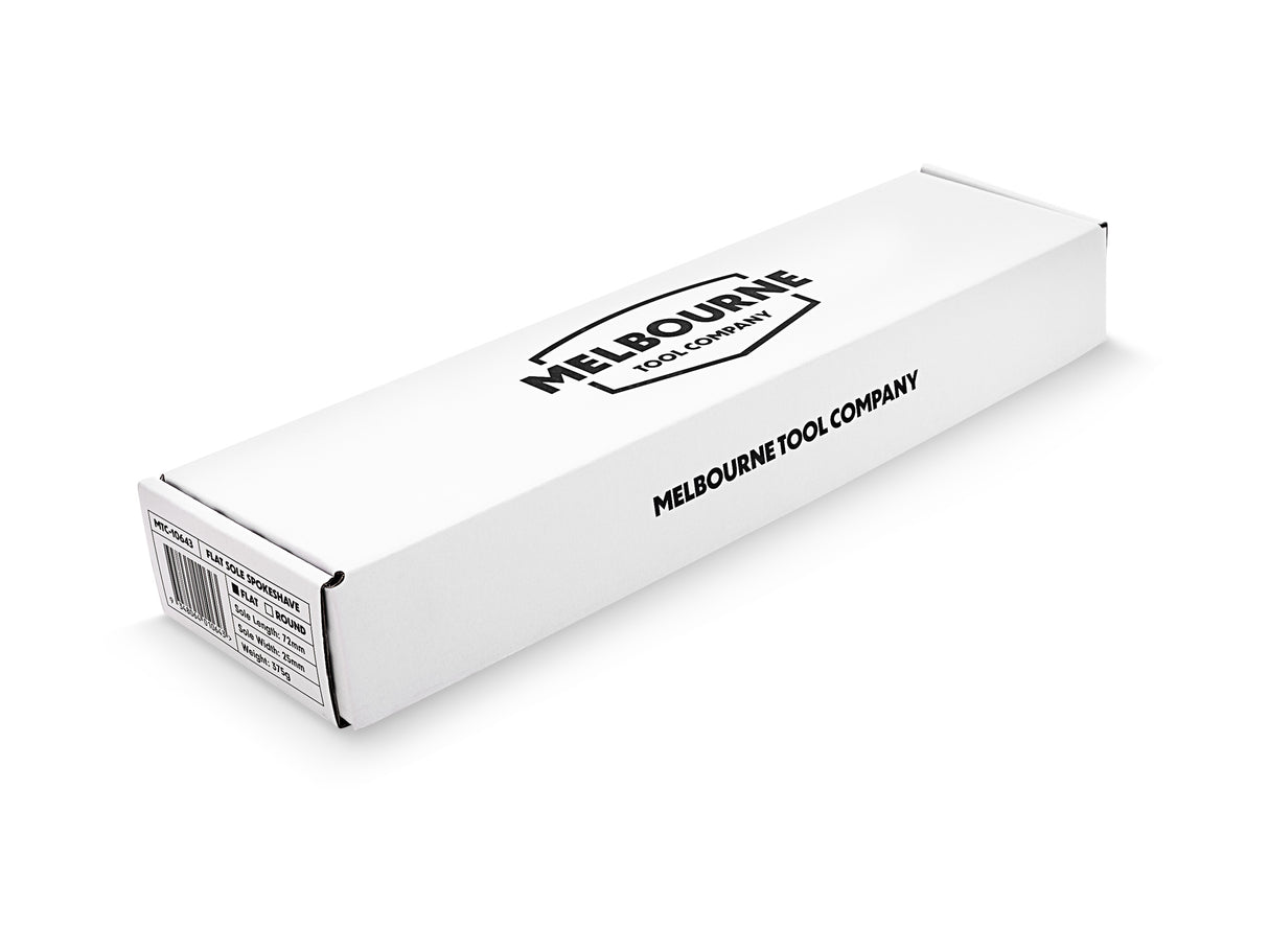Melbourne Tool Company Flat Spokeshave with Ergonomic Handles and HSS Blade in Australian Woodworking Tools Store