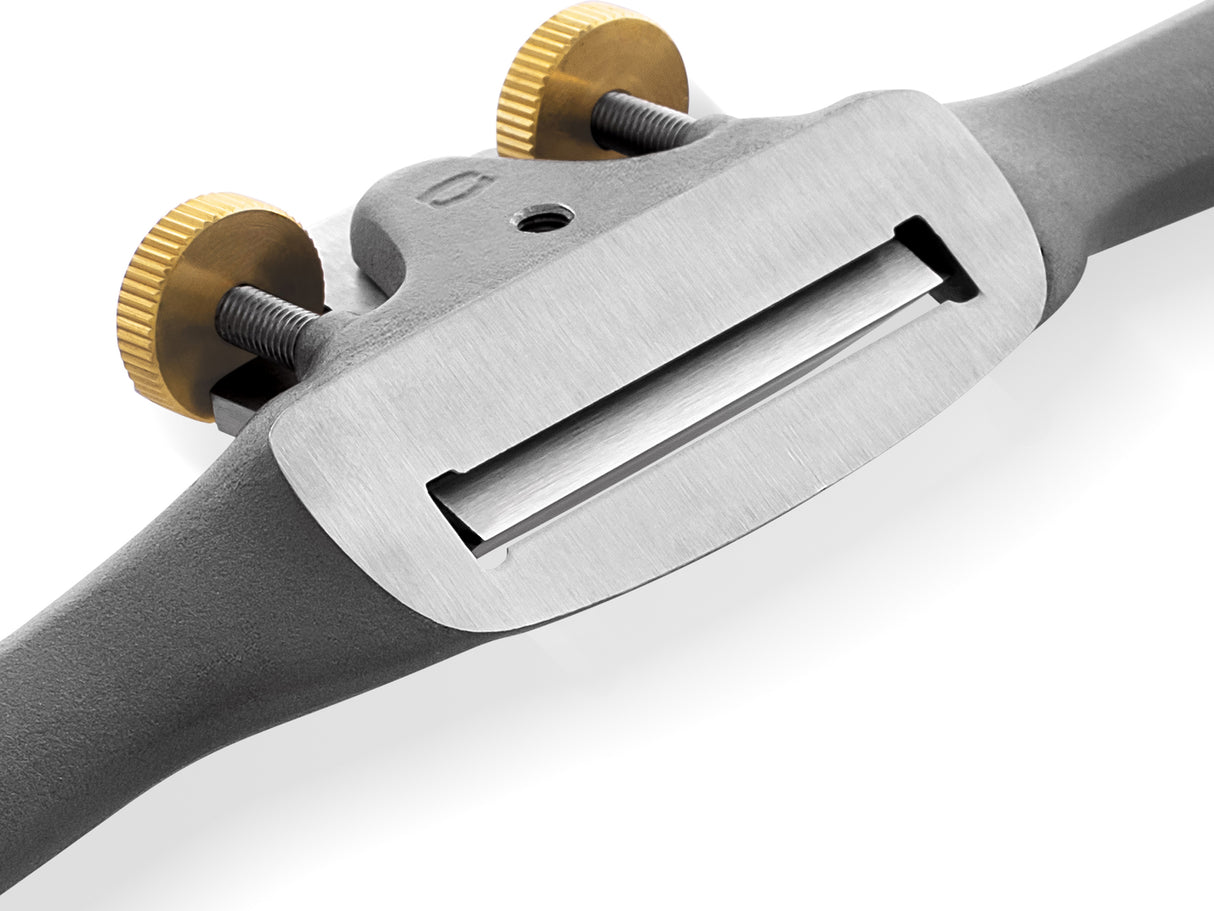 Melbourne Tool Company Flat Sole Spokeshave with Ergonomic Handles in High-Speed Steel Blade, ideal for shaping and smoothing wood