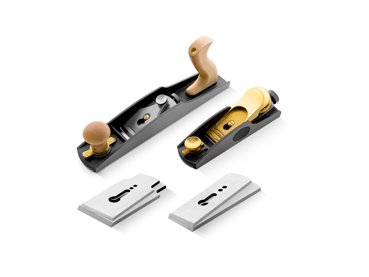 Melbourne Tool Company Low Angle Block & Jack Hand Plane Set, premium woodworking tools for precision craftsmanship