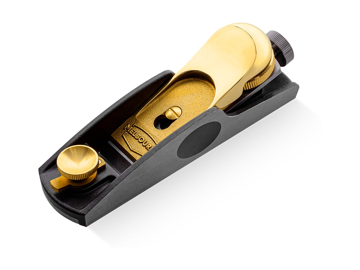 Melbourne Tool Co. Low Angle Block Plane for precise woodworking, angled view