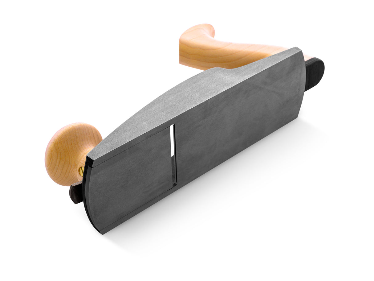 Melbourne Tool Company Low Angle Smoothing Plane with Blades in black, top view