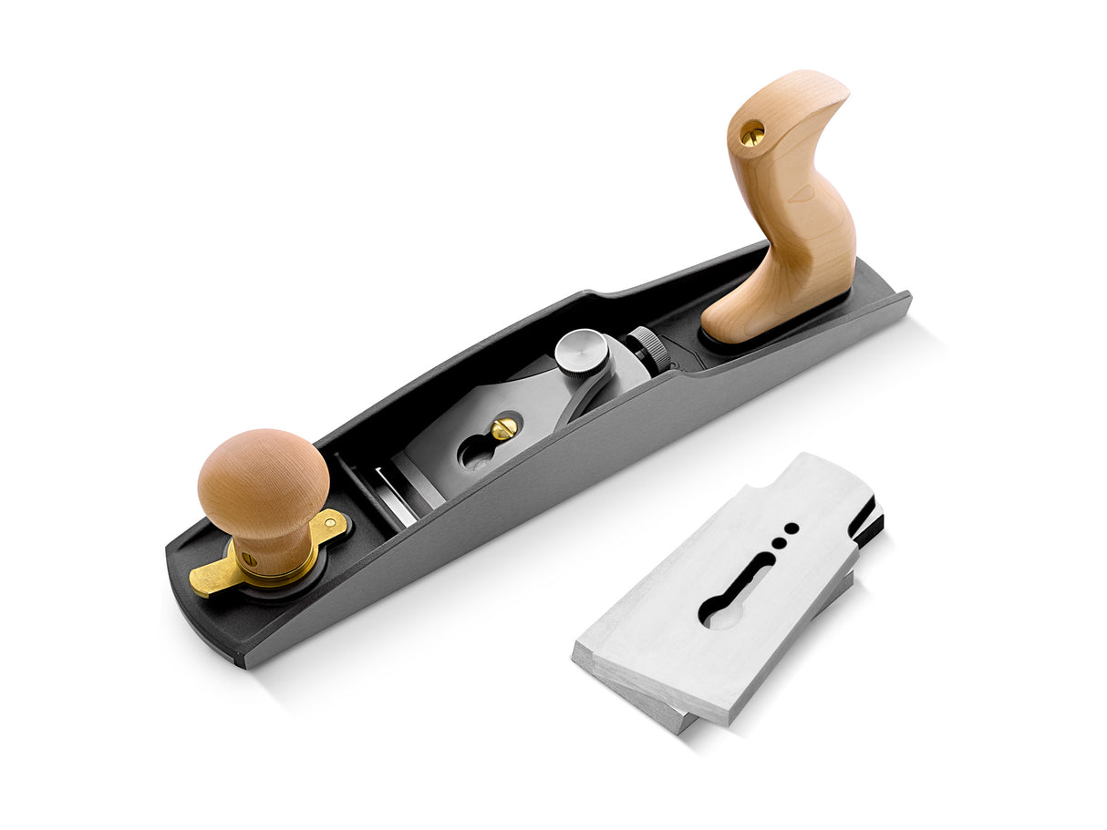 Melbourne Tool Co. Low Angle Jack Plane with Spare Blades in Black Woodworking Tool Kit