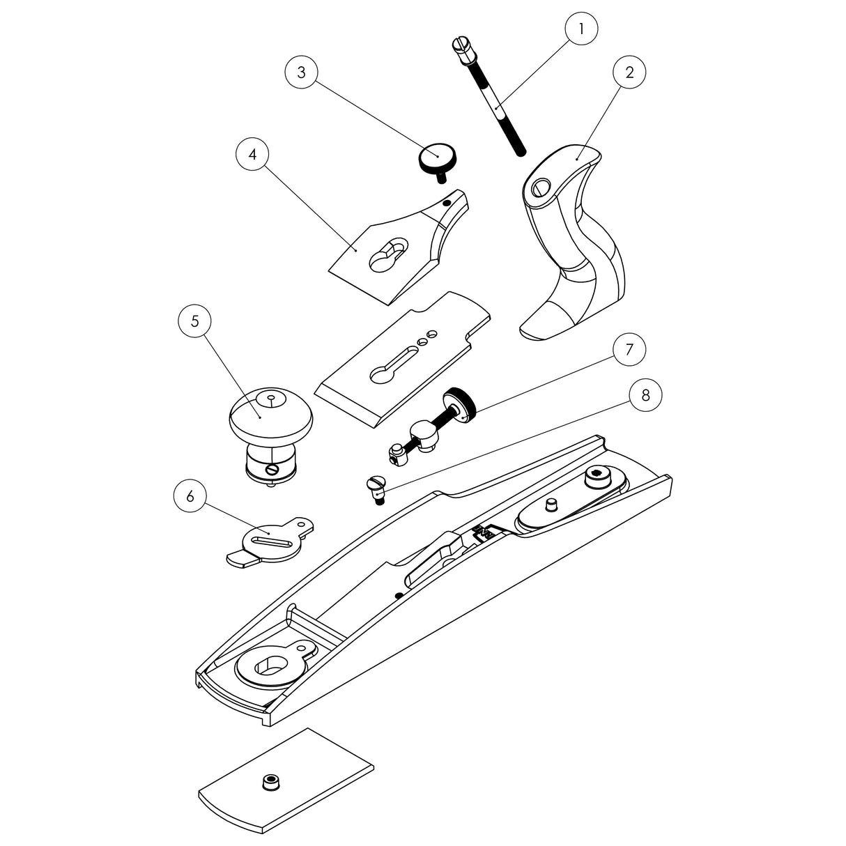 Melbourne Tool Company Low-Angle Jack Plane Spare Parts