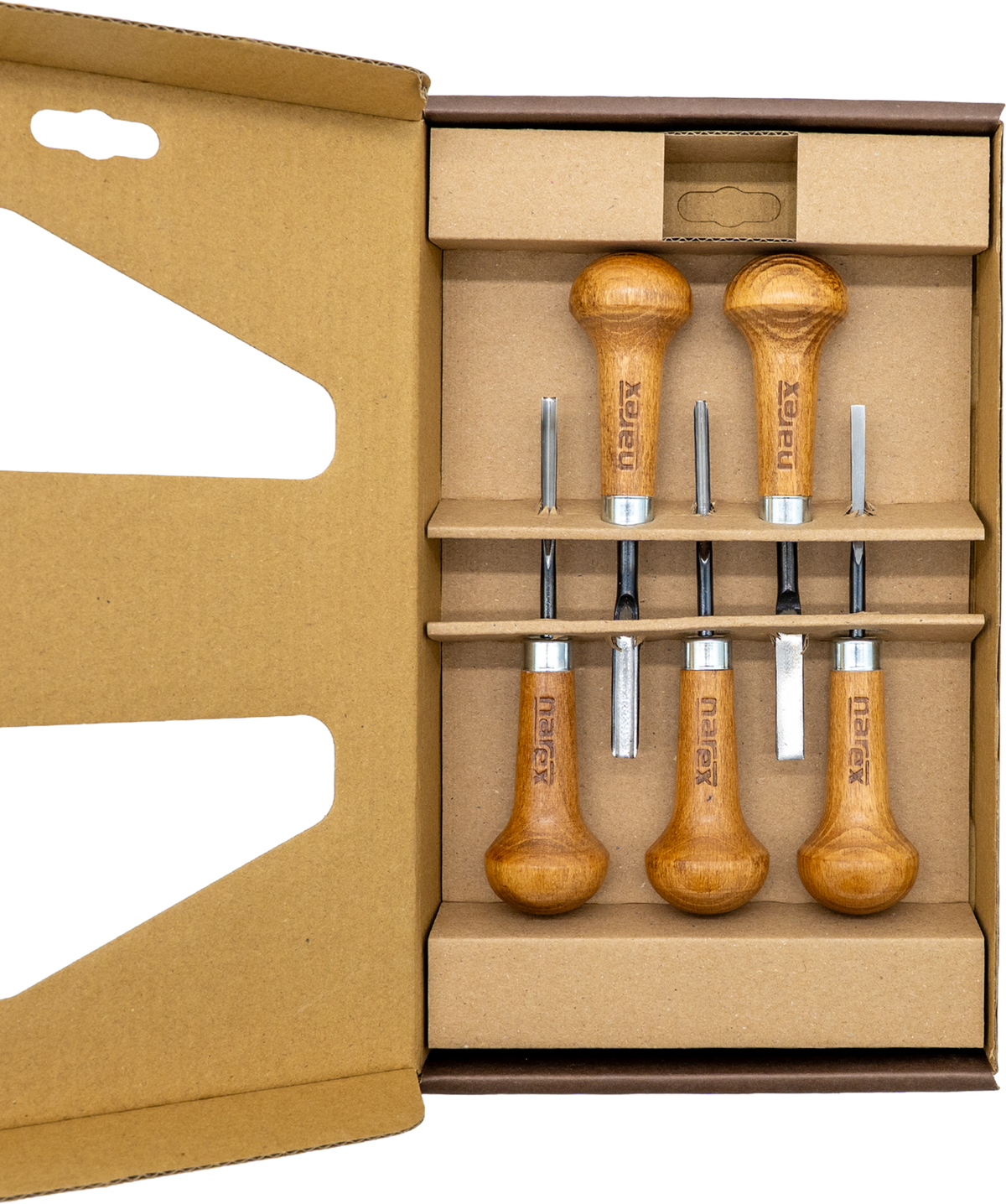 Narex Set of 5 PROFI Palm Carving Chisels