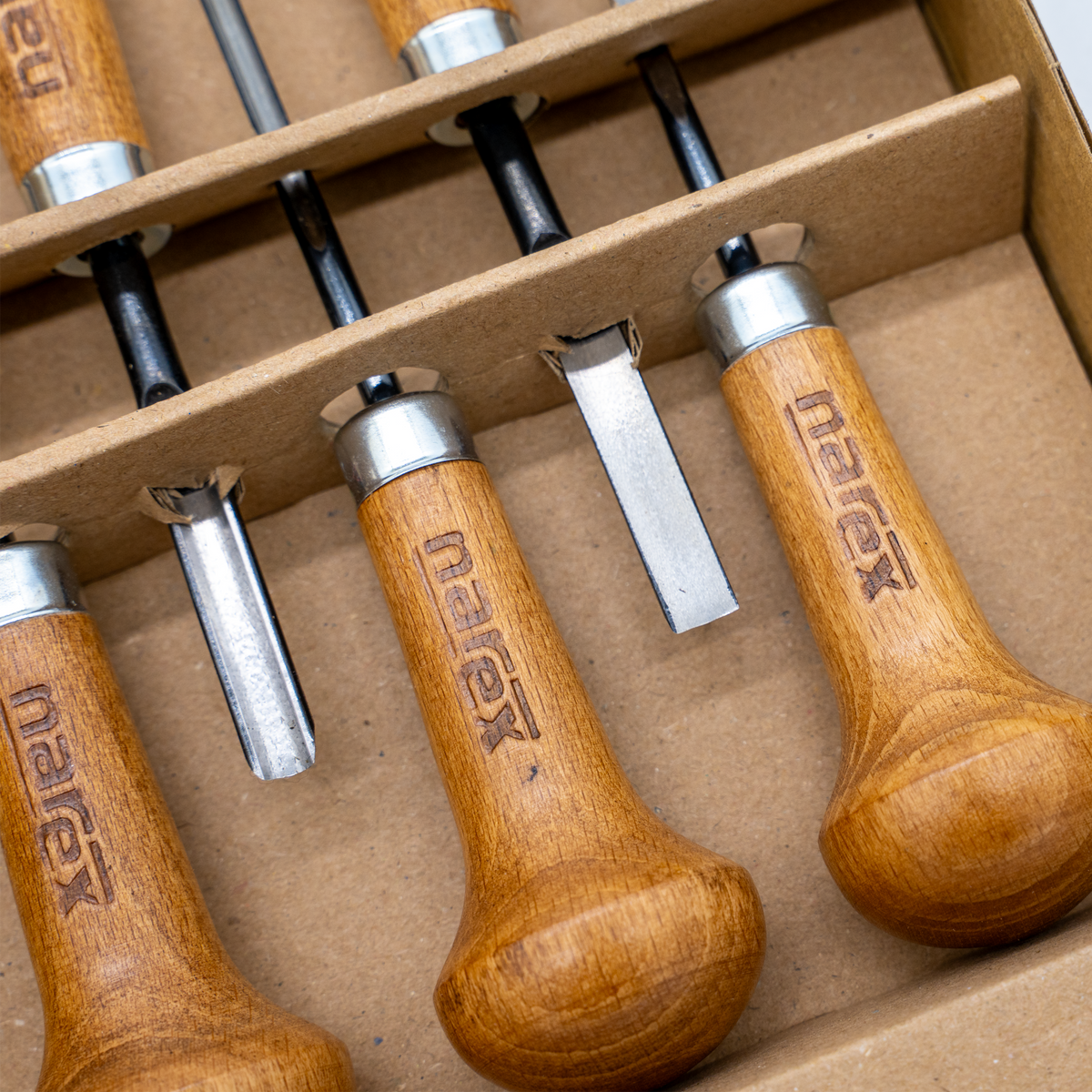 Narex Set of 5 PROFI Palm Carving Chisels