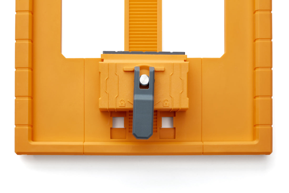 BORA NGX Saw Plate RT angled view in use with clamp edge guide