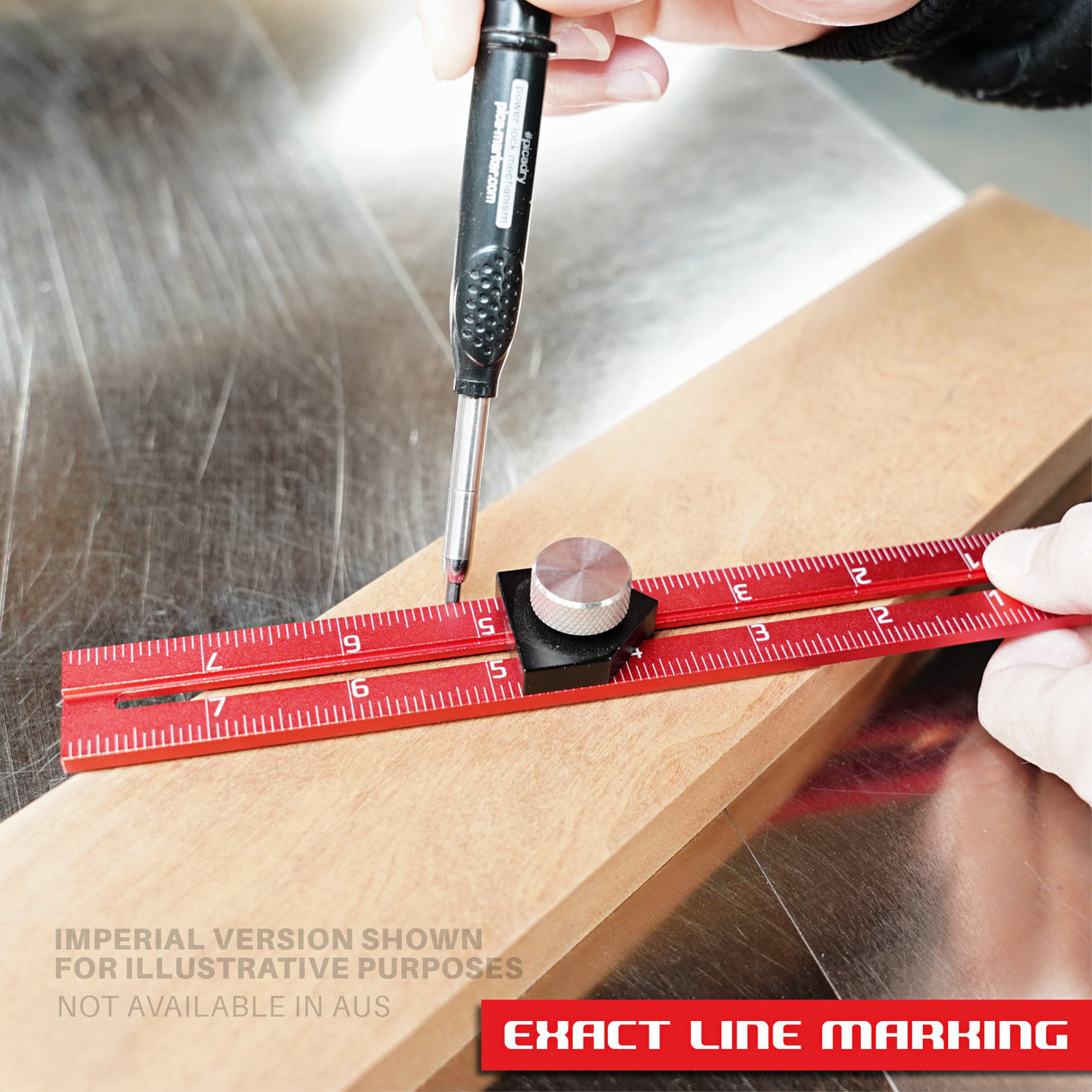 Swan Tool Group RED TAIL Offset Ruler 200mm