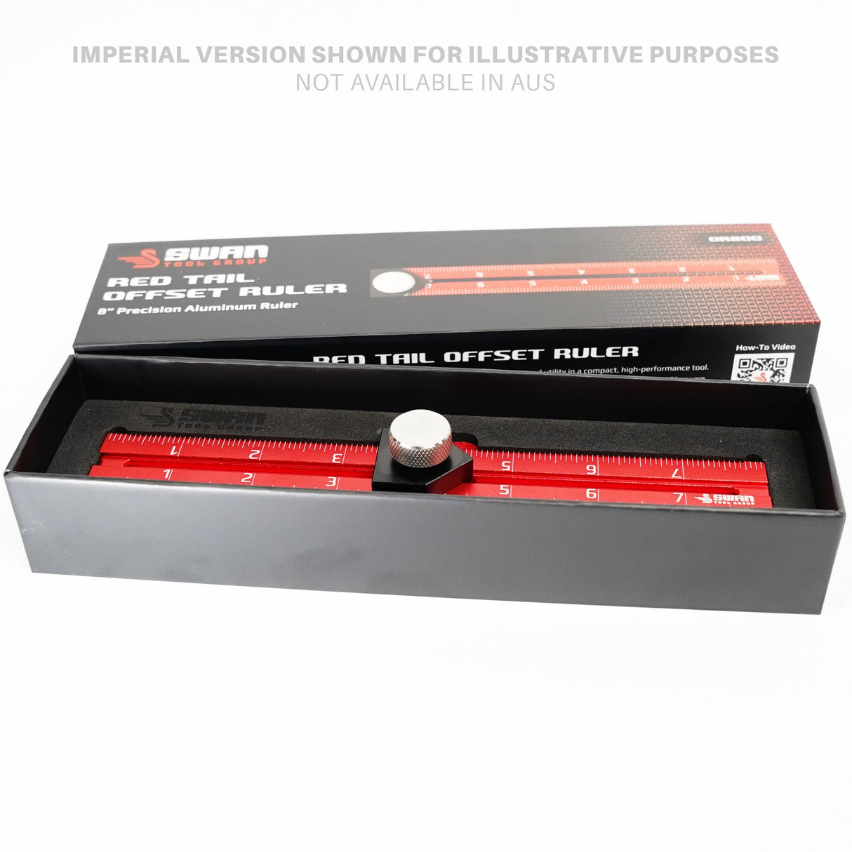Swan Tool Group RED TAIL Offset Ruler 200mm