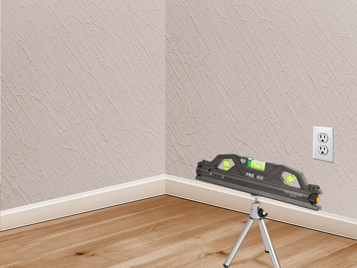 Prexiso Multi Torpedo Laser Level Tool with Magnetic Base in Use