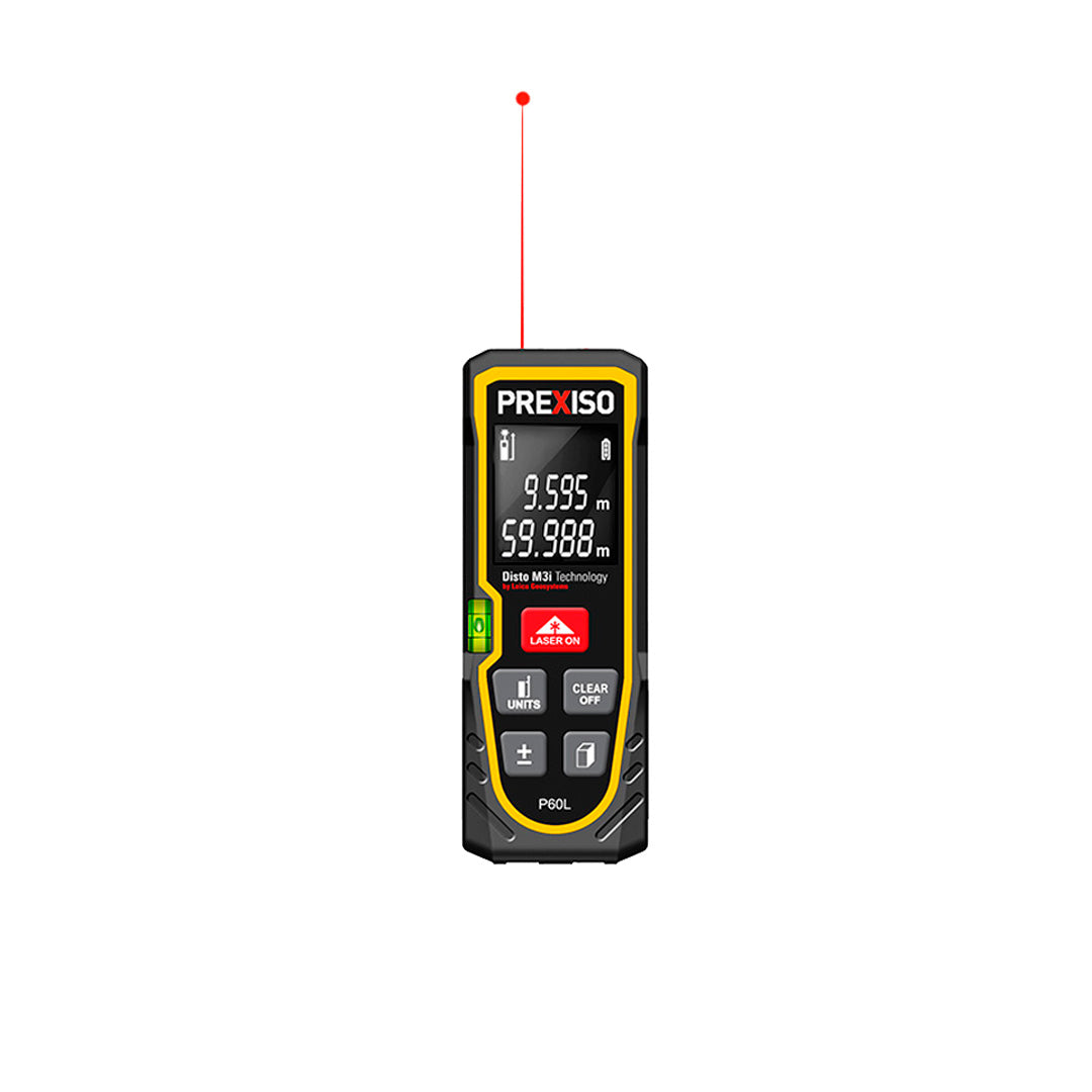 Prexiso Laser Measure P-60-L for accurate workshop and construction measurements