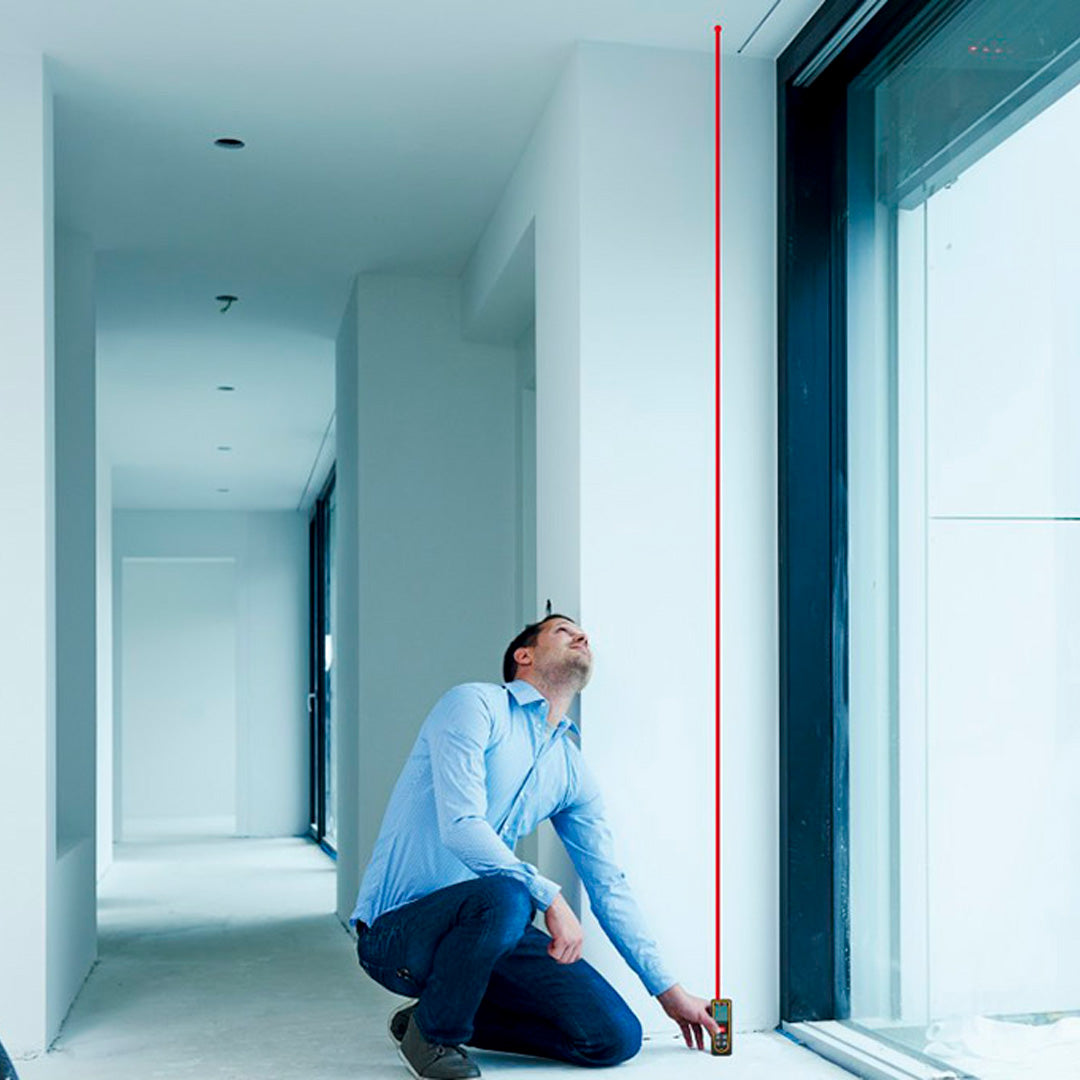 Prexiso Laser Measure P-60-L with 60m range and horizontal bubble level