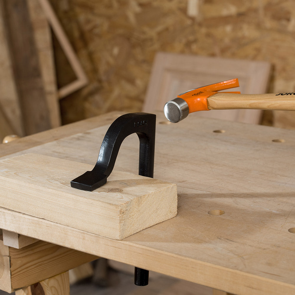 Pony Jorgensen Set of 6 Traditional Holdfasts Cast Iron 400mm workbench clamp in black enamel finish