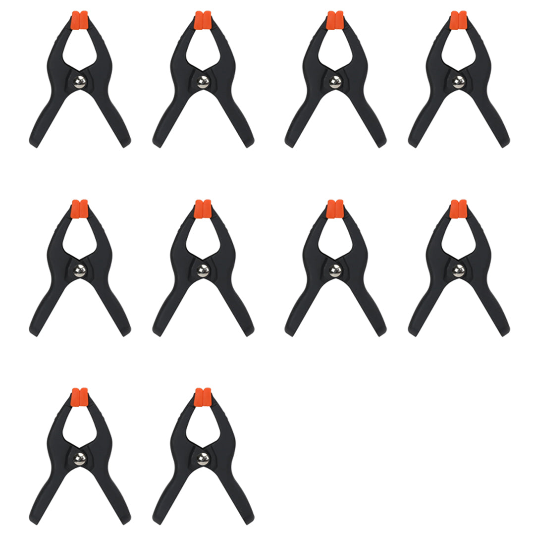 Pony Jorgensen 50mm Plastic Spring Clamp - 10 pack, essential lightweight clamping tool for woodworking