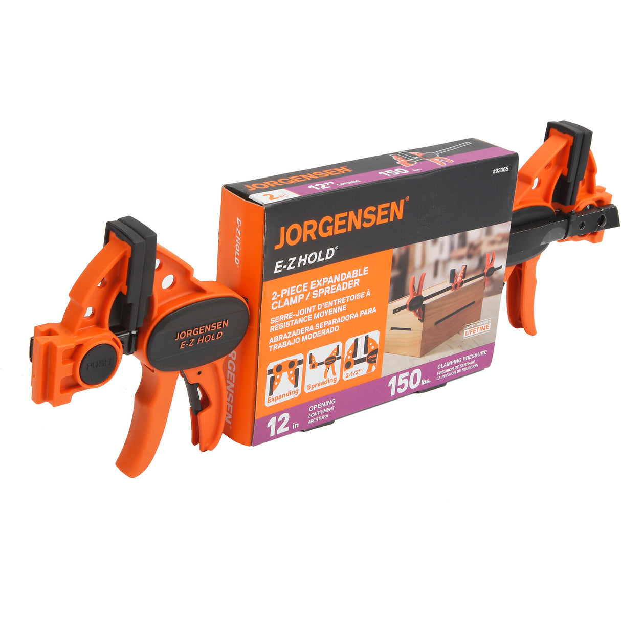 Pony Jorgensen Set of 2 E-Z HOLD Light Duty Trigger Clamps 300mm Capacity
