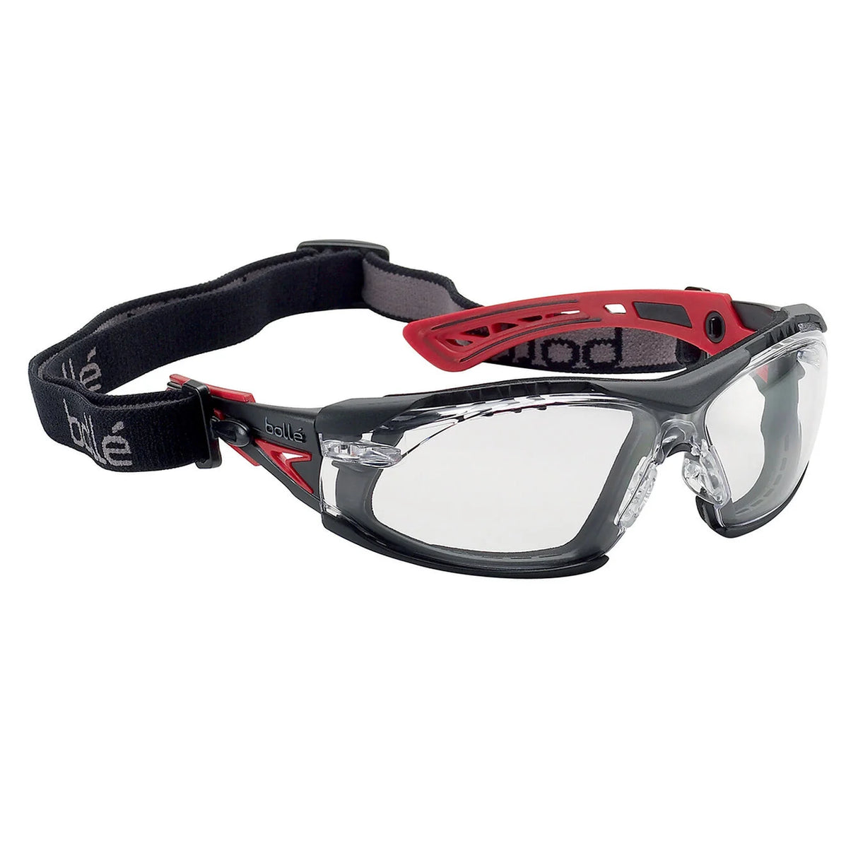 Bollé Safety Rush+ Seal Safety Glasses Clear Lens front view