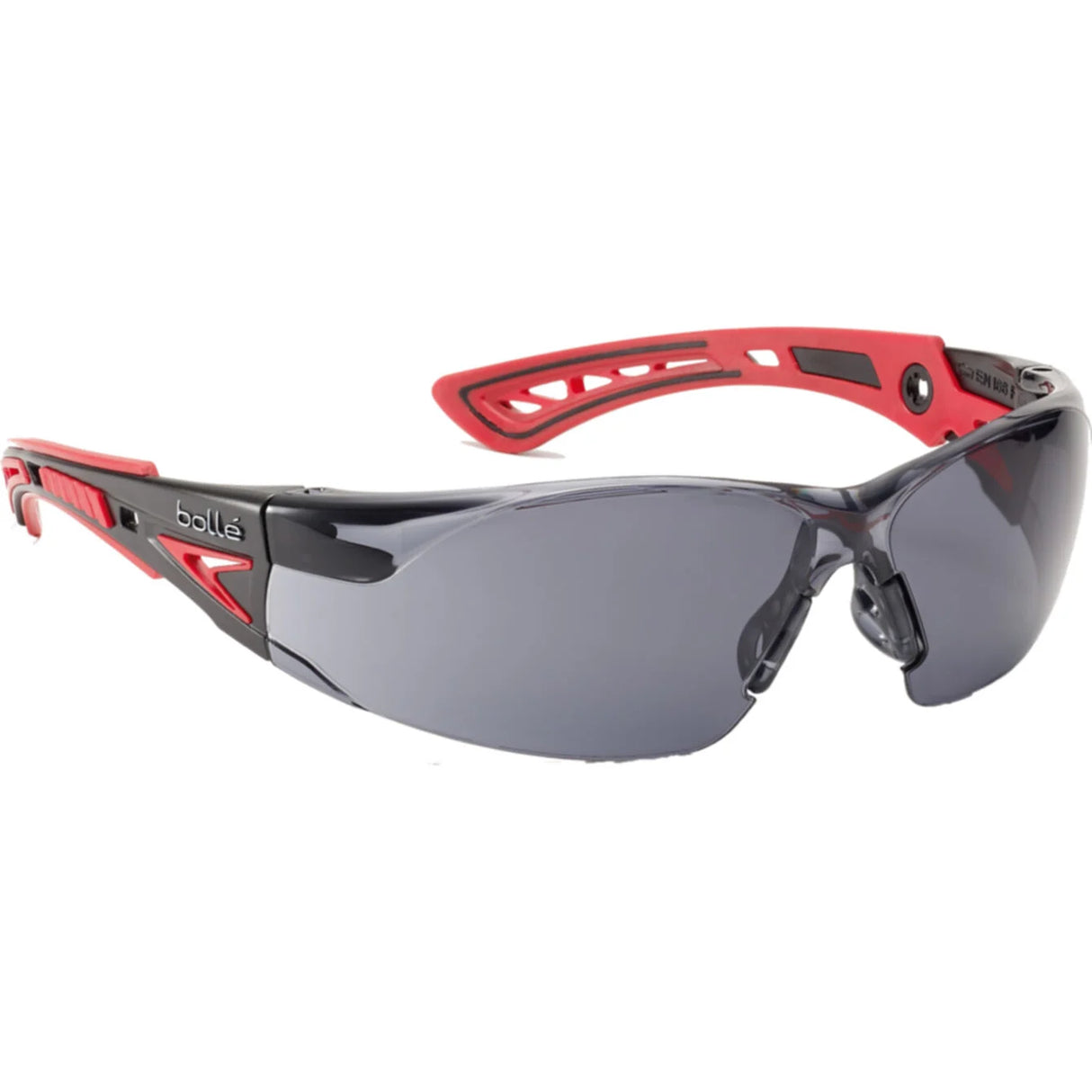 Bollé Safety Rush+ Smoke Lens Safety Glasses with Panoramic Vision