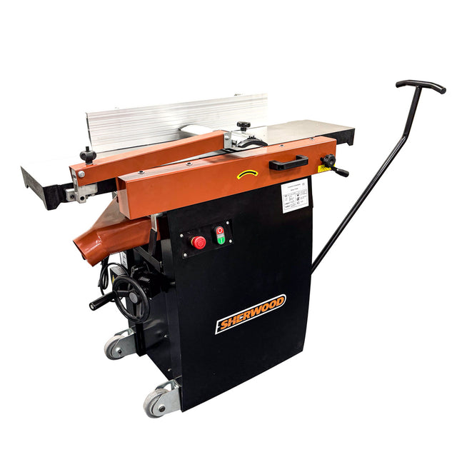 Sherwood 10in Combination Planer Thicknesser with Helical Spiral Cutterhead Carbide Knives in Australian woodworking tools store