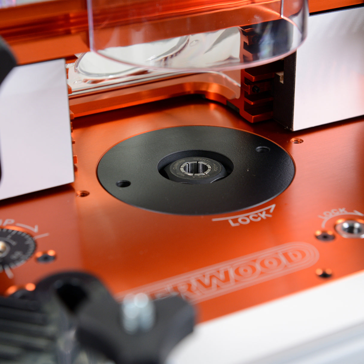 Sherwood Deluxe Router Table Standalone with MDF/Phenolic Table & Round Body Router Motor