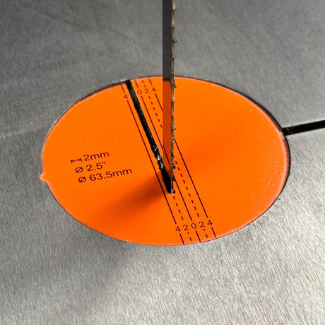 Sherwood Zero-Clearance Insert for Heavy-Duty Bandsaw showing close-up detail