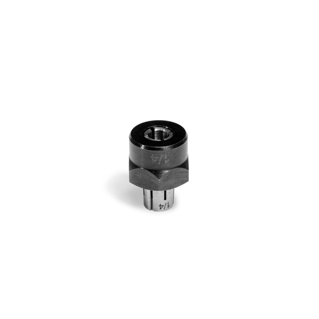 Shaper Tools Shaper Origin 1/4in Collet with Nut, designed for precision woodworking with Origin router