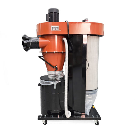 Sherwood 3HP industrial cyclone dust extractor with iVac automation, designed for serious dust control in large workshops