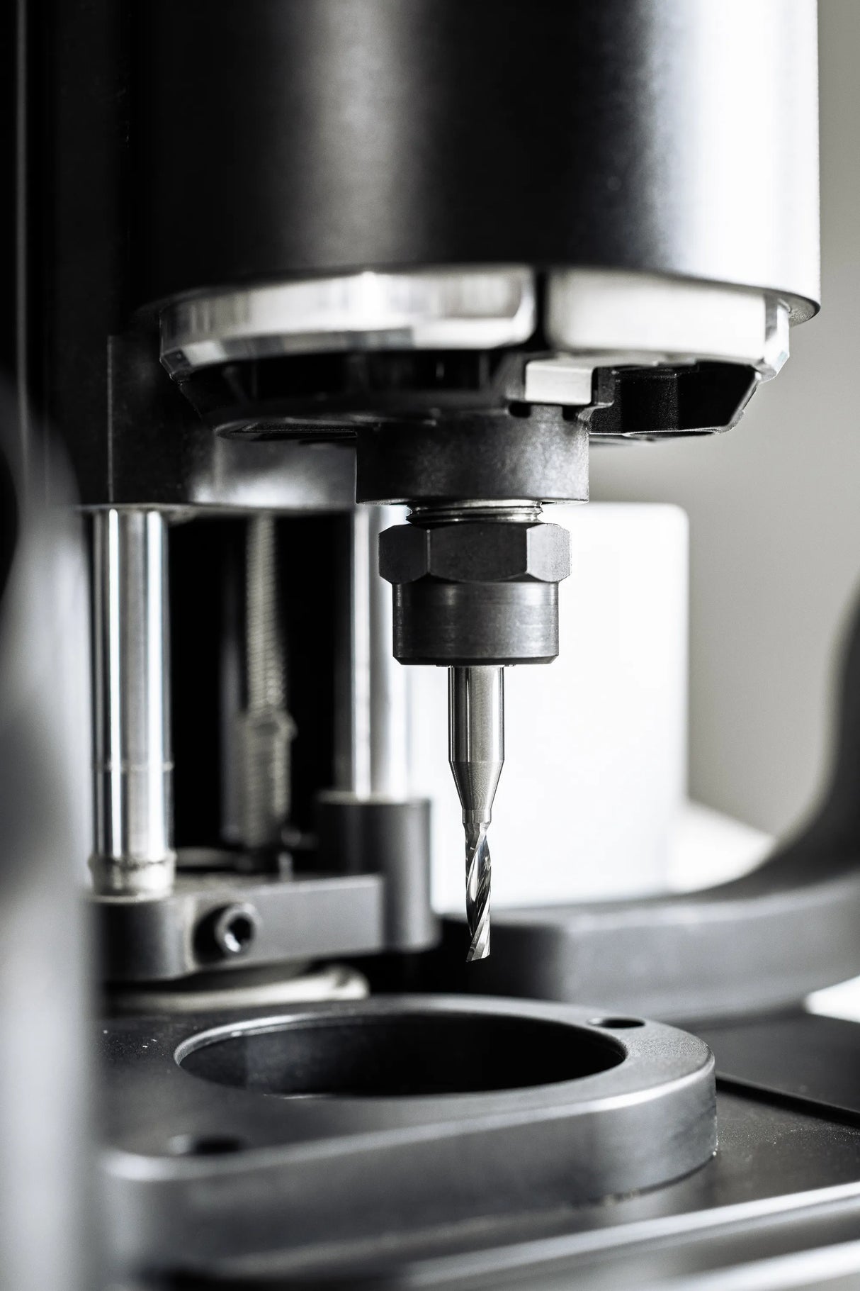 Australian-made 1/8in x 1/2in Up-Spiral O-Flute CNC Router Bit for acrylic cutting, featuring a polished flute to prevent chip build-up