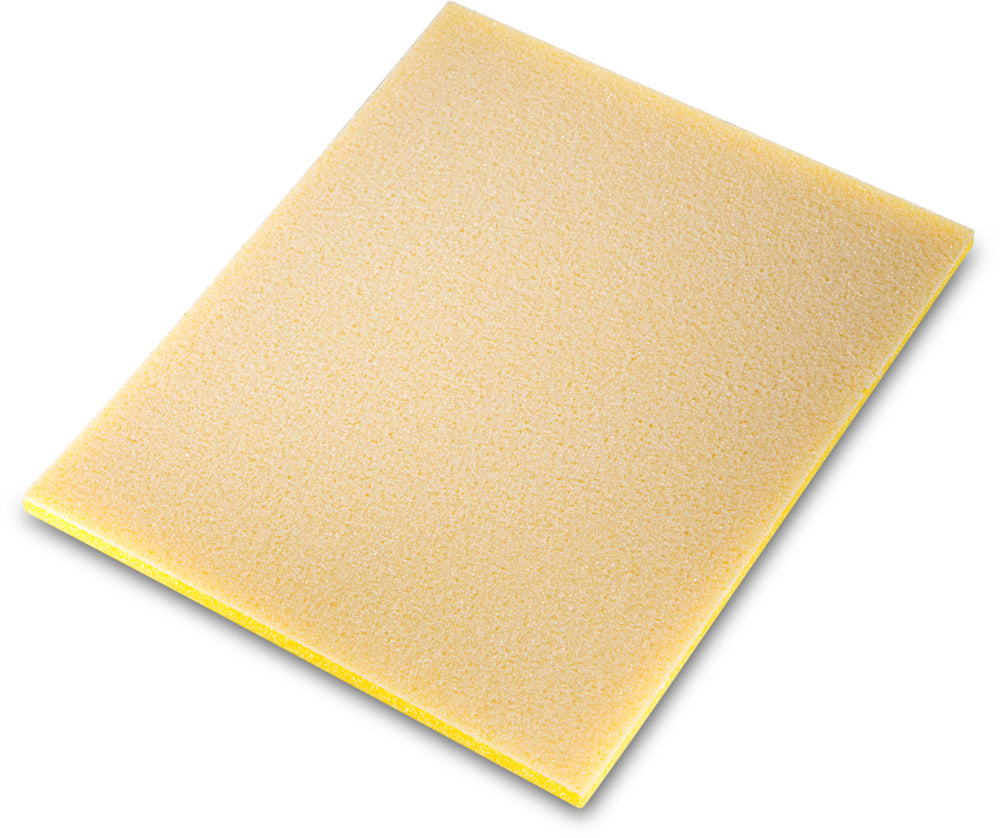 SIA Abrasives 7979 soft siasponge foam pad for fine sanding and scuffing, ideal for keying. High flexibility for contours and profiles