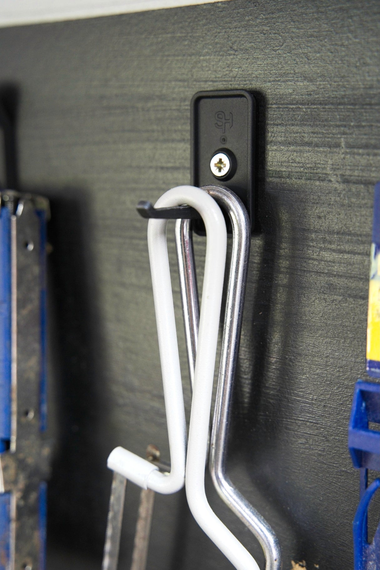 Superhooks Garage Bundle 27-Piece Black Modular Tool Wall Hooks - Variety of reinforced black hooks for organized garage and workshop setup