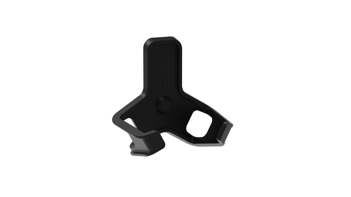 Superhooks Capture Hook Black 3 Pack angled view showcasing reinforced twin arm hooks