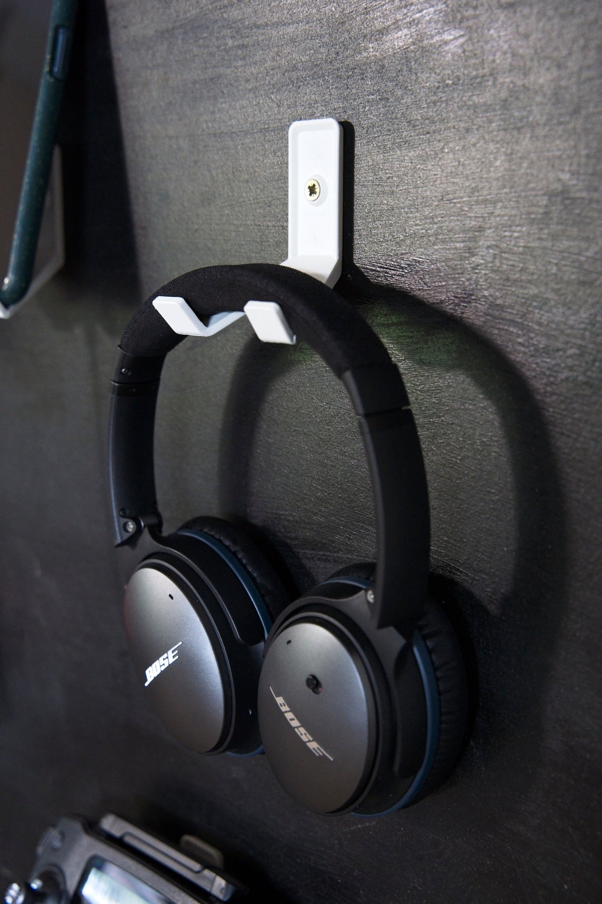 Tech Hook White 3 Pack sloped prongs for holding phone or cables