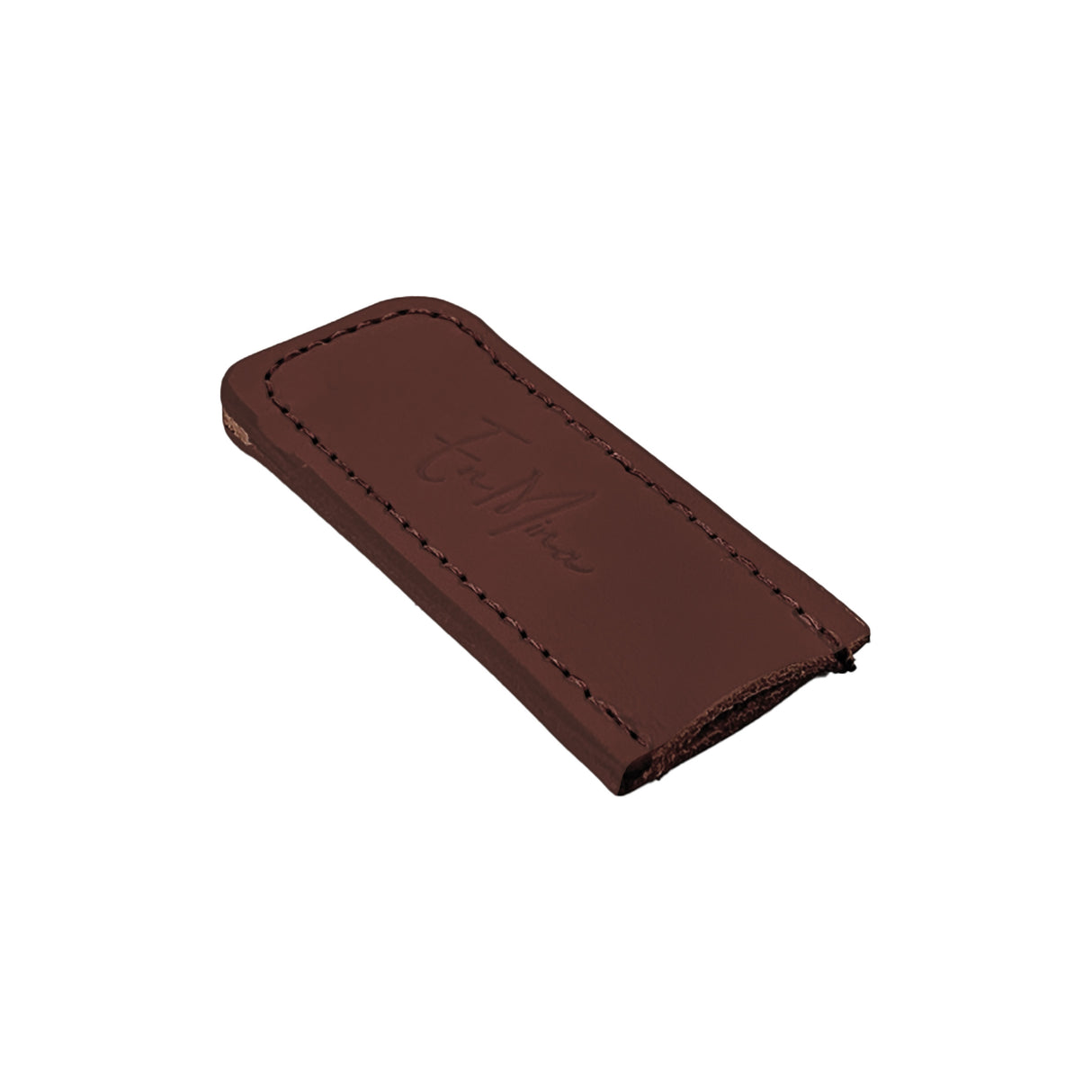En Mina Straight Knife Cover Tan Leather