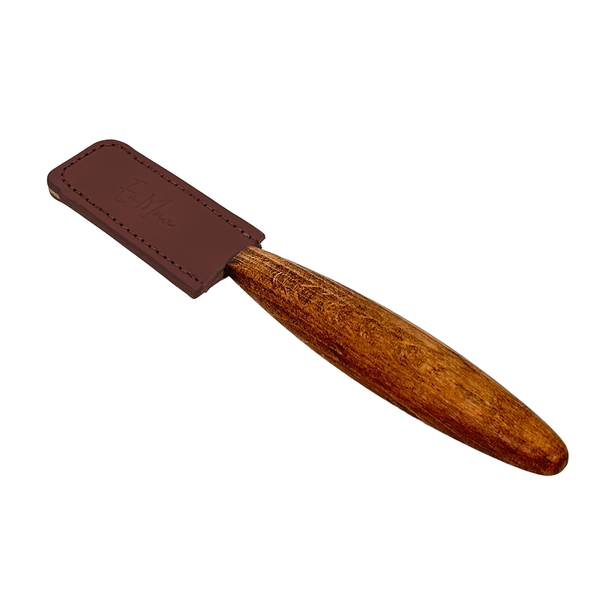 En Mina Straight Knife Cover Tan Leather