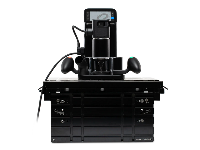 Shaper Tools Origin Handheld CNC Router with Workstation Bundle in use