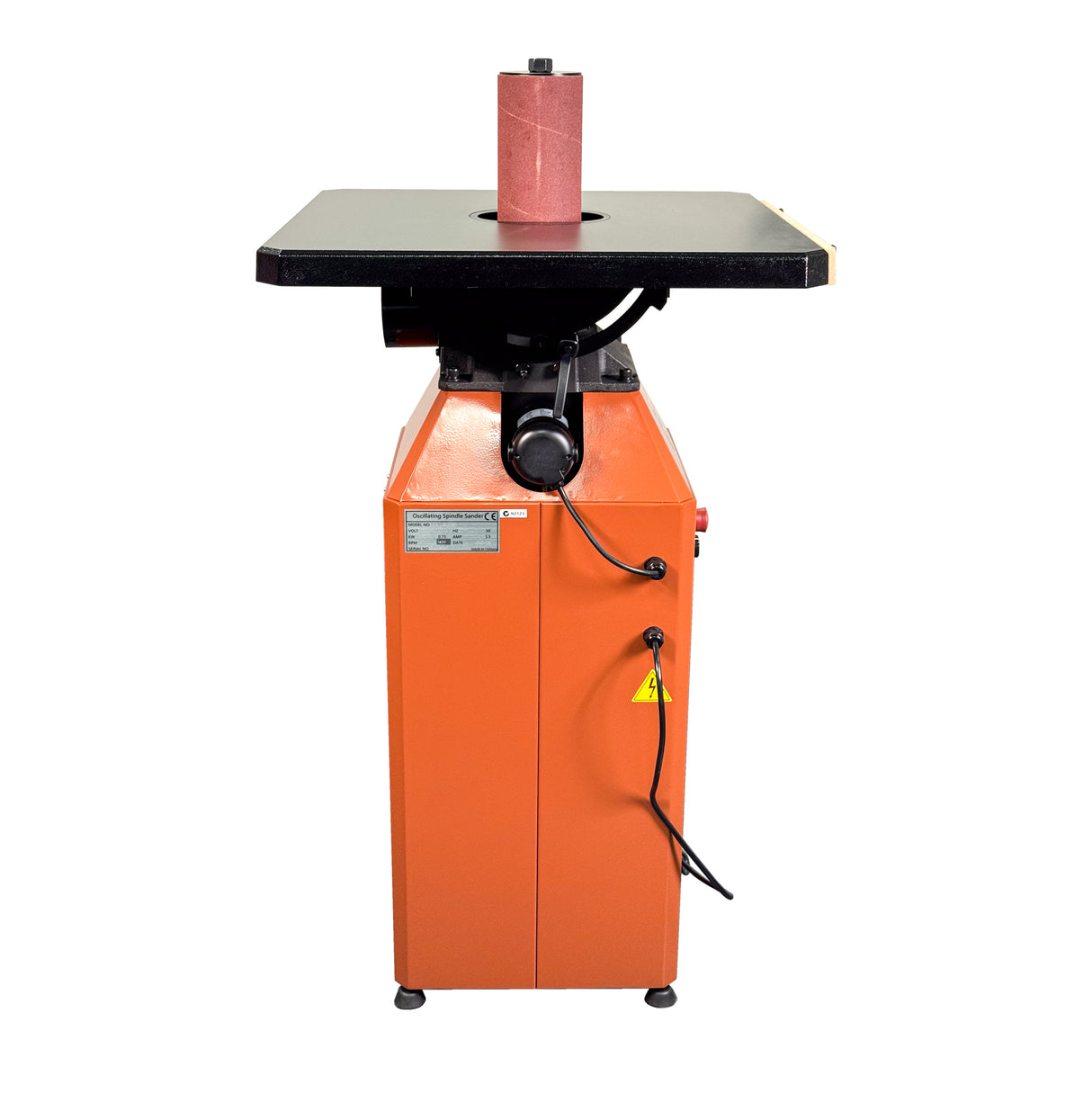 Sherwood Pedestal Oscillating Sander showcasing smooth, precise curved woodworking details