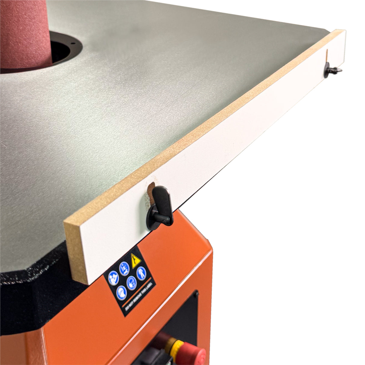Sherwood Pedestal Oscillating Spindle Sander 750W Cabinet Stand in action, delivering smooth and precise results